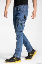 Neu Sicherheitshose Rica Lewis hellblau Jeans Arbeitshose Herrenhose Jeanshose