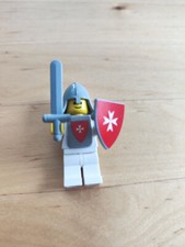 Lego Minifigur cas084s Ritter Helm Schild Schwert Castle Knight White Burg 375