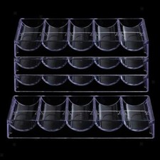 4x Profi Poker Chips Tablett