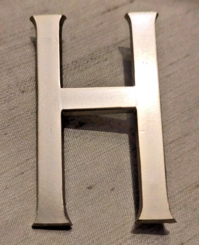 Vintage aluminium buchstabe - vintage,