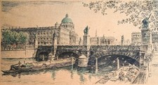 Radierung  Berliner Schloss