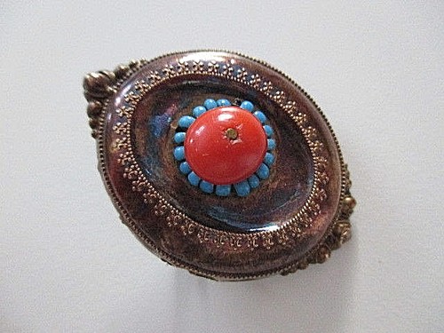 Biedermeier brosche - biedermeier,