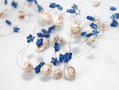 Tischdekoration mit muscheln - mit,