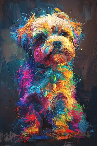 Shih tzu hund leinwand bild - tzu,