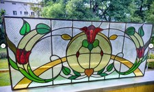 Jugendstil Bleiglasfenster um