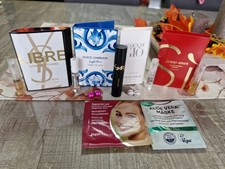  Parfum proben  YSL,Dolce&Gabbana,Armani+YSL Mascar 2ml,2×Maske, 2 ×ohrschmuck.
