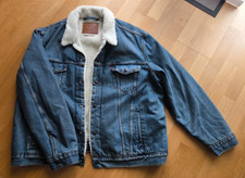 Levi's Herren Type 3 Sherpa Trucker Jacke Fable Blau XXL