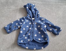 Blaue Baby Strickjacke mit Sternen Größe 56 (H&M)