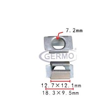 2 x Halteklammer Metall