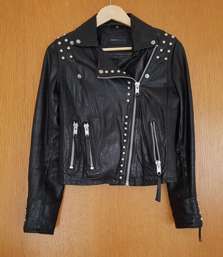 Weiche lederjacke schwarz - weiche,