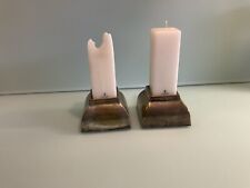 LAMBERT Kerzenleuchter NORA versilbert Kerzenhalter 2 Stück Incl. Kerzen