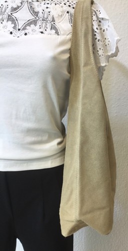 Wildleder handtasche - wildleder,