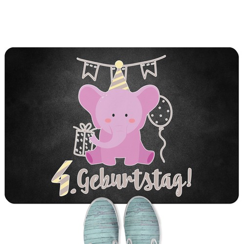 Geburtstag rosa elefant - 4.,