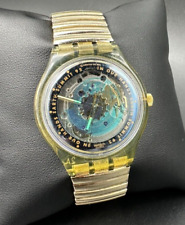 Vintage Swatch Swiss - In Our Hands Earth Summit 92 - Automatic - Flexband