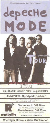 Depeche mode concert 1993 - concert,
