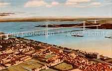 Lisbon Lisboa Lissabon PT Tagus River Bridge Illustration