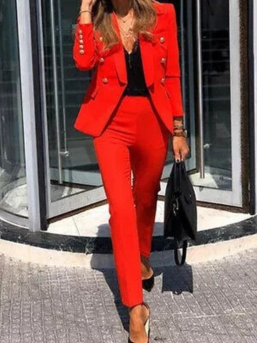 Damen tailleur rot - damen,