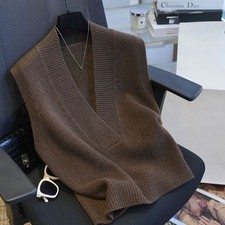 Damen Gestrickt Weste Häkel