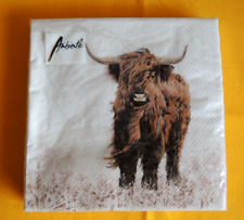20 Servietten Highlander Kühe