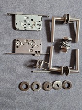 Türbeschläge Edelstahl inkl. Toilettenbeschlag sowie Messing Glastürbeschlag