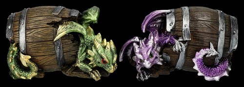 Drachen figuren liegen faß - figuren,