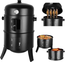 3-in-1-BBQ-Holzkohlegrill