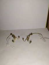 2 x Nostalgie Lampe Kronleuchter 12 V Kaufladen-Puppenhaus-Puppenstube- 1:12