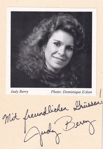 Judy berry sopranistin - judy, us-sopranistin
