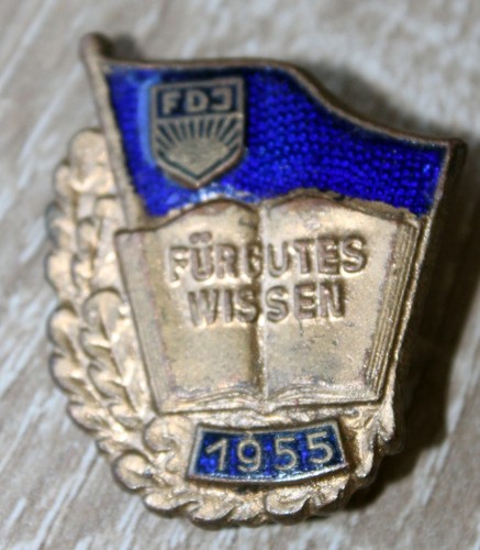 Ddr fdj abzeichen gutes - abzeichen, f.