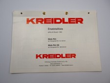Kreidler Flirt und Flirt ES Mofa Ersatzteilliste Ersatzteilkatalog 1983