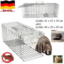 Profi Marderfalle Lebendfalle Waschbärfalle Fuchs Katzen Kaninchen Ratten Falle