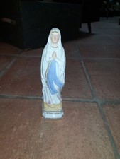 Statue Jugendstil Figur Frau von Lourdes Madonna Biskuitporzellan ND de Lourdes