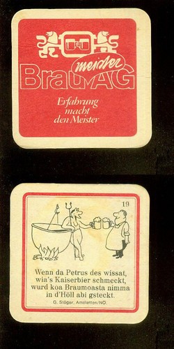 Bierdeckel österreich brau - bierdeckel,