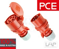 PCE SHARK CEE Stecker Kupplung Starkstrom Drehstrom 16A 32A 400V VDE Phasenwende
