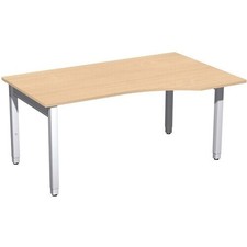 Eckschreibtisch rechts, 4-Fuß