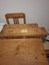 Altes Zigarrenbrett Wickelform Massiv Holz 2 Teile 