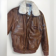 Vintage Avirex Lederjacke mit