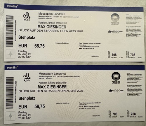 Konzert karten max giesinger - 2,