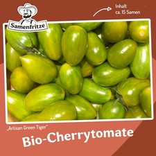 Bio-Tomatensamen Artisan Green Tiger ca. 15 Samen - ertragreich und wunderschön