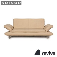 Koinor Rossini Leder Zweisitzer Creme Sofa Couch Funktion