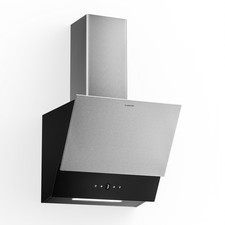 Klarstein Wand-Dunstabzugshaube 45 cm Touch LED A++ Edelstahl Glas Abluft/Umluft