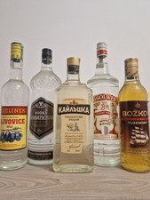 Alte Internationale Spirituosen Slivovice Vodka Absolwent Gorbatschow 50% Boskov