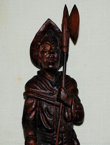 Holzfigur nachtwächter mit - holzfigur,