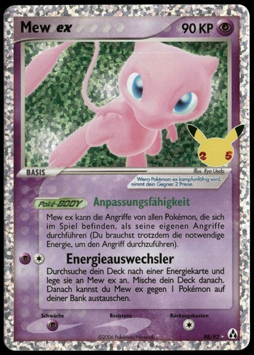 Pokemon mew holo - ex,