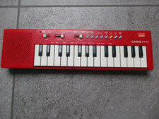 Elektronisches Keyboard Casio PT-10 Snythesizer rot Vintage  funktionsfähig