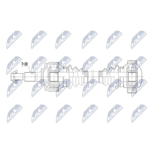 Nty antriebswelle 530mm - antriebswelle,