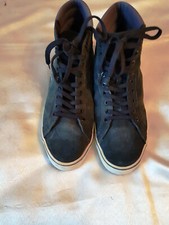 tolle Herren Lacoste Leder Schuhe Dunkelblau Wildleder Stiefelette Boots EUR 44