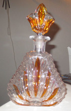 Schöne Karaffe Glas für Likör Schnaps Schnapsflasche Glasflasche mit Glasstopfen