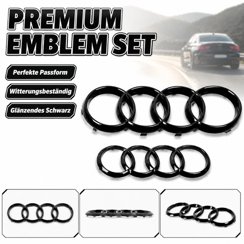 Hochglänz emblem für audi - für,