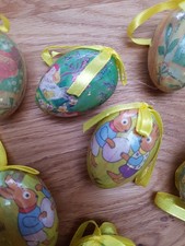 12 bunte Ostereier Plastik